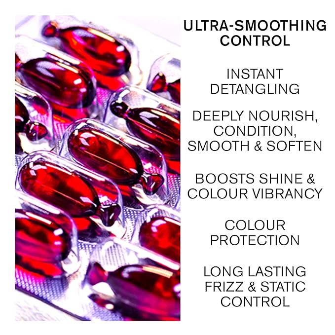 Frizz Control Hair Oil Capsules – SNOBGIRLS CURALIGN – Vegan Leave-In Serum for Frizz-Prone, Coarse or Curly Hair – With Argan Oil, Babassu & Ceramides – Humidity Defense & Shine – 15 Ct