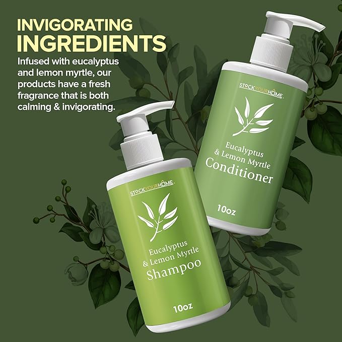 Shower Essentials Set for Men and Women, Includes 10 oz Body Wash, Shampoo, and Conditioner, Hydrating & Nourishing Shampoo Conditioner Body Wash Set, guest bathroom toiletries, for Hotels