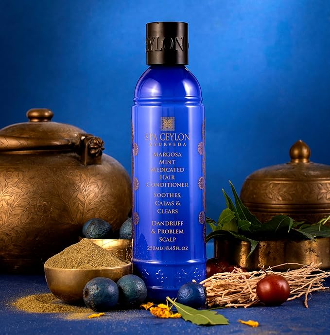 SPA CEYLON Margosa Mint Medicated Hair Conditioner | Treat and Control Dandruff and Itchy Scalp | Soothes Calm and Clears Hair and Scalp | For Dandruff & Problem Scalp