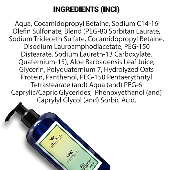 Lime Beard Wash Body Wash For Men Hand Made | Moisturizing and soothing | 8oz