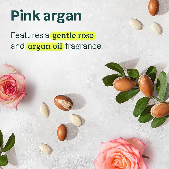 ATTITUDE Repairing Hair Mask, Nourishes and Improves Hair's Appearance, Fabulous Oils Blend, Abyssinian Oil, Argan Oil, Shea Butter, Vegan Hair Care, Pink Argan Scent, 5 Fl Oz