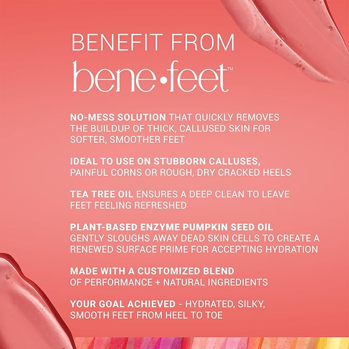 Benefeet Best Foot Forward Peeling Spray - May Help Rejuvenate + Smooth for Cracked Heels, Corns + Calluses Made w/Shea Butter, Apple Cider Vinegar + Tea Tree Oil, 6.7 oz (2 Pack)