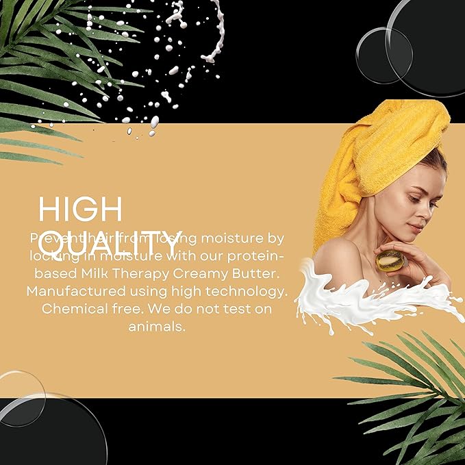 Morfose Milk Therapy Butter Miraculous Hair Care Oil - Nourishing, Moisturizing, and Protective Hair Oil for All Hair Types - Adds Shine and Reduces Breakage - Lightweight and Easy to Use, 6.76 Fl Oz