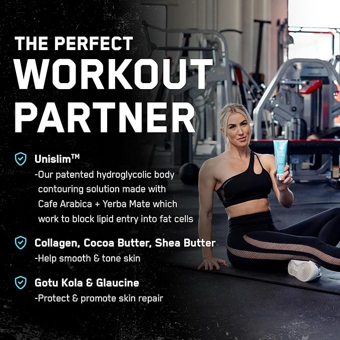 SteelFit Firming Body Lotion - Contouring & Skin Tightening Cream for Body - Firm & Tone Cellulite Remover for Legs Belly & Saggy Skin - Nourishing & Soothing with Shea & Cocoa Butter - Milk & Honey