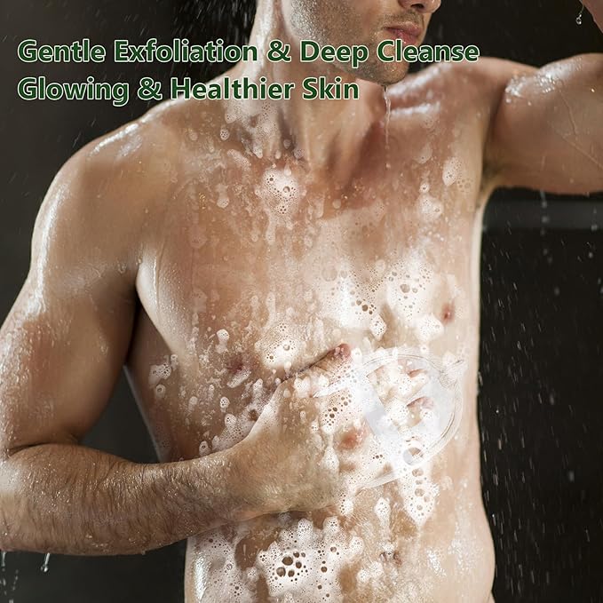 Natural Loofah Exfoliating Body Scrubber, Organic Loofah Pack Shower Sponge, Exfoliating Pads Loofa for Men and Women, Bath Sponge for Body and Face