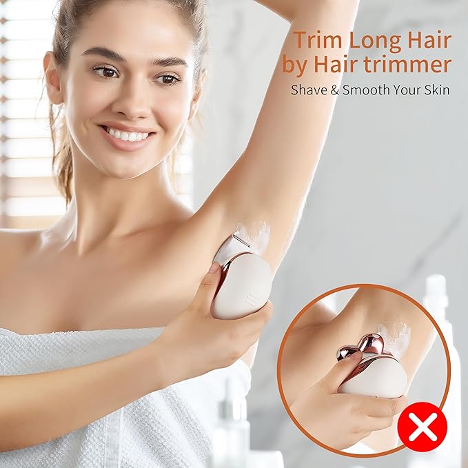 Women's Electric Razors For Women Legs Pubic Facial Hair Removal 2 In 1 Womens Electric Shaver For Women,Bikini Trimmer For Lady,Waterproof