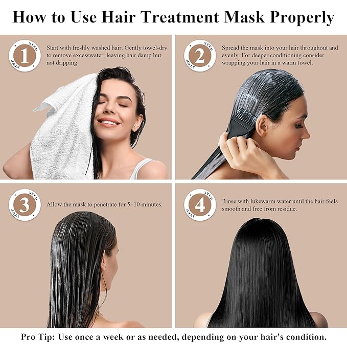 Alfheim Coffee+ Thickening Hair Mask | Biotin & Caffeine for Fine & Thinning Hair | Deep Conditioning & Strengthening Treatment | Moisturizes, Repairs & Adds Volume | Sulfate-Free & Color-Safe 8.45 oz