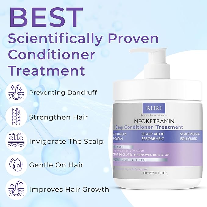 Anti Fungal Deep Conditioner for Men and Women | Scalp Treatment for Psoriasis, Dandruff, Seborrheic Dermatitis | Provides Relief from Folliculitis, Eczema, Itchy, Flaky and Dry Scalp