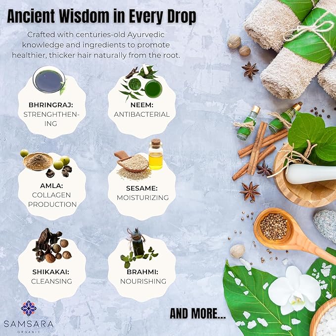 Herbal Scalp Oil | Nourishes Hair, Hydrates Scalp | Reduces Dandruff & Greying | Boosts Growth & Shine | Natural Hair Care for Men & Women | 100ml