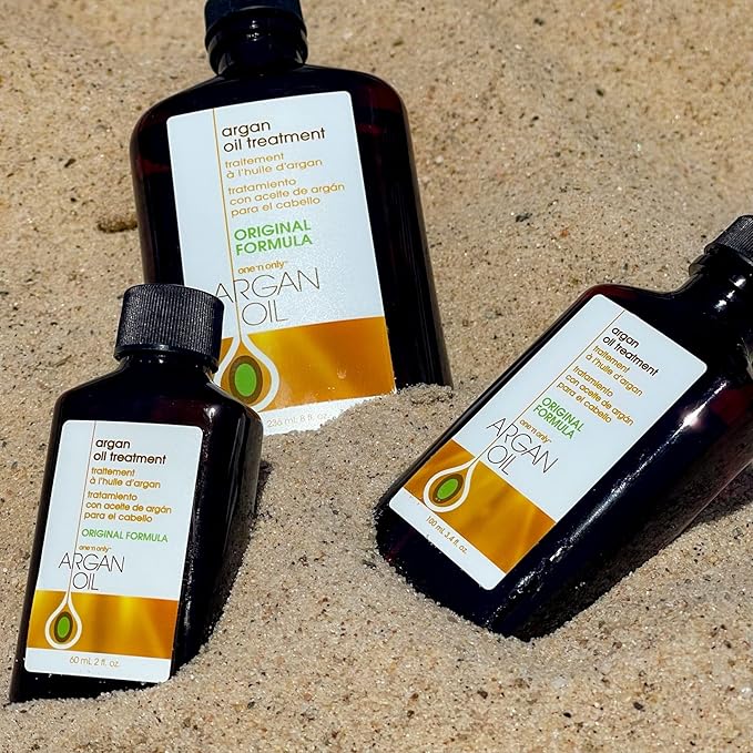 One n Only Argan Oil Hair Treatment - Lightweight & Hydrating Hair Oil for Natural, Wigs & Extensions - Shine Enhancing, Heat Protectant & Frizz Control (3.4 oz)