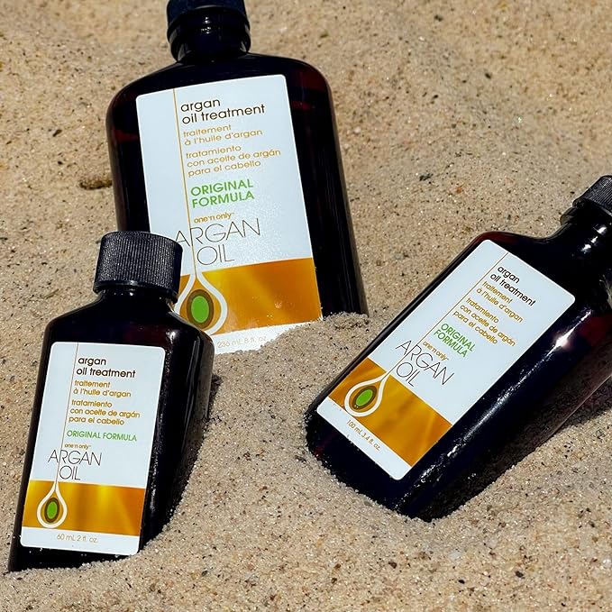One n Only Argan Oil Hair Treatment - Lightweight & Hydrating Hair Oil for Natural, Wigs & Extensions - Shine Enhancing, Heat Protectant & Frizz Control (8 oz)