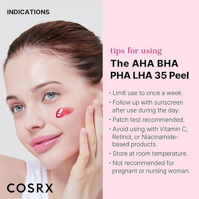 COSRX AHA BHA PHA LHA 35% Peel 1.01 fl. oz / 30 ml, Chemical Exfoliating Peeling Gel for Dull, Rough, Oily skin with Clogged Pored & Dead Skin Cells, Highly Concentrated, Korean Skin Care