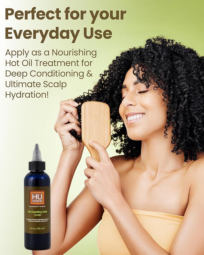 Healthy Hair Oil & Scalp Oil – Hair Oils for Hair Growth with Organic Coconut Oil, Peppermint, Tea Tree, Jojoba, Rosemary for Hair Growth & Lavender Oil – 4 oz