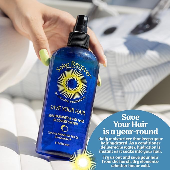 After Sun Moisturizing Spray & Hair Detangler Combo (3 Pack) - 12oz Full Size + 2oz Travel Size Hydrating Facial and Body Mist for Sunburn Relief + 8oz All Natural Leave-In Conditioner