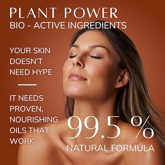 Bio+ Skin Moisturizer Body Oil for Women - Coconut, Jojoba, Olive & Almond Oils for Scars & Stretch Marks, Vanilla Scent & Vitamin E, Bio Oil Skincare, Stretch Mark Treatment