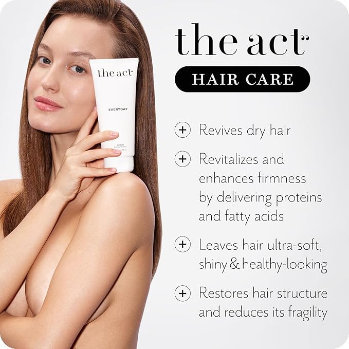 Everyday 2-in-1 Hair Mask Conditioner - Deep Hydration, Repair, Nutrition for All Hair Types - Enriched with Avocado & Coconut Oils 6.8 Fl oz