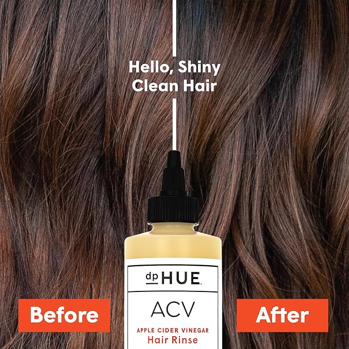 dpHUE Apple Cider Vinegar Hair Rinse, 20 oz - Shampoo Alternative, Scalp Cleanser & Post Workout Rinse - Removes Buildup & Sweat - Protects Natural Hair Oils