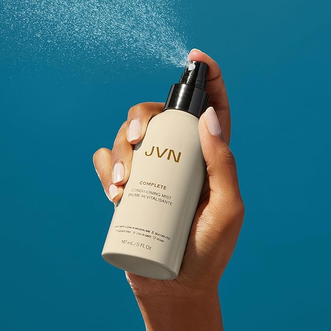 JVN Complete Leave-In Conditioning Mist, Frizz-Free Hydration Spray, UV Protection, Vegan Formula, Sulfate-Free, Travel Size, 2 Fluid Ounces