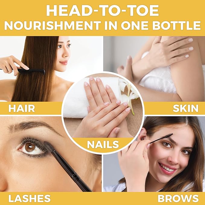 Viva Naturals Cold pressed Organic Castor Oil 16 fl oz - Castor Oil for Face, Eyelashes, Traditional Eyebrow Serum, Hair Oil - Certified Organic & Non-GMO