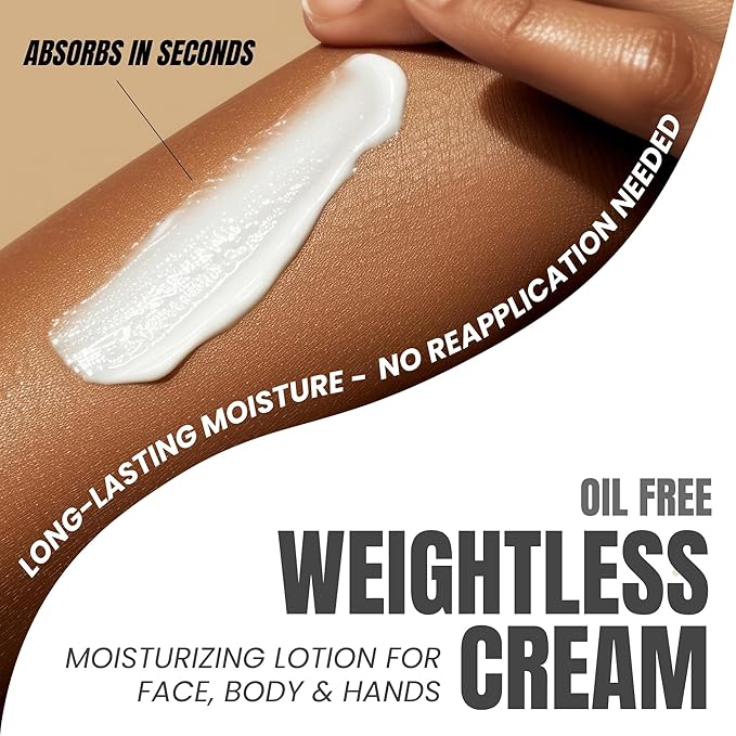 Vitamin C Moisturizer Body Lotion with Ceramides & Stem Cells, Rejuvenating Face & Body Lotion for Noticeably Youthful, Even Skin Tone, Lightweight, Fragrance-Free, 2-Pack 16.9 oz