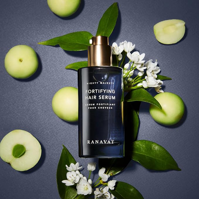 RANAVAT Mighty Majesty Travel Size Hair Serum - Fortifying Hair Oil Serum for Scalp Hydration, Frizz Control, & Hair Shine - With Jasmine and Amla Extract (0.5 oz)