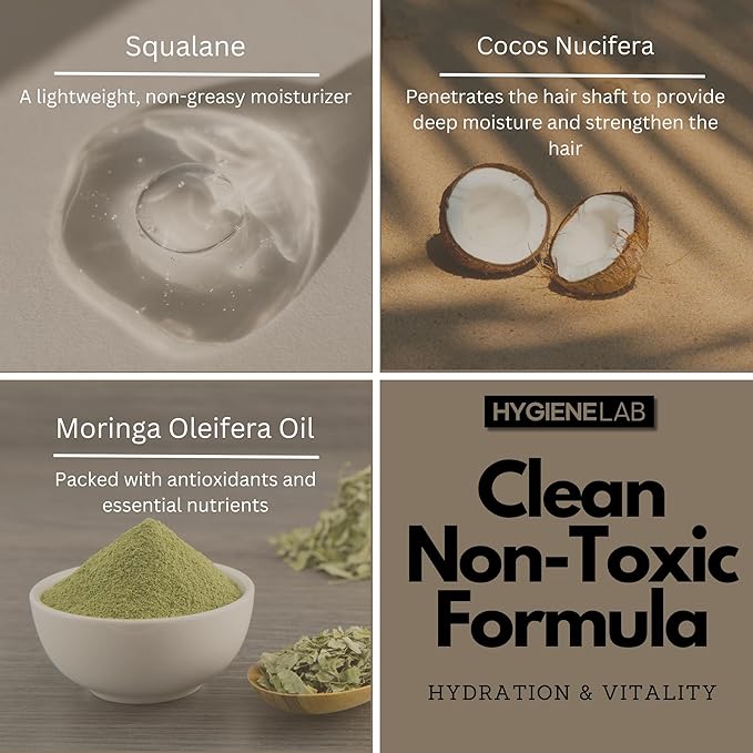 Men's Hair Care Duo– EWG Verified Shampoo (10 fl oz) & Conditioner (10 fl oz) – Fragrance-Free, Paraben-Free Duo for All Hair Types – Gentle Cleanse & Hydration with Premium Formula