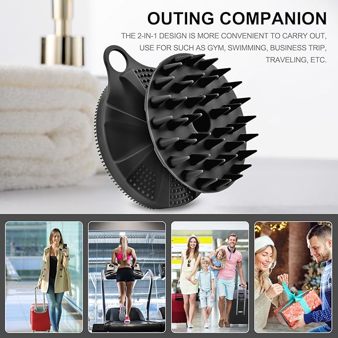 Innerneed 2-in-1 silicone body scrubber