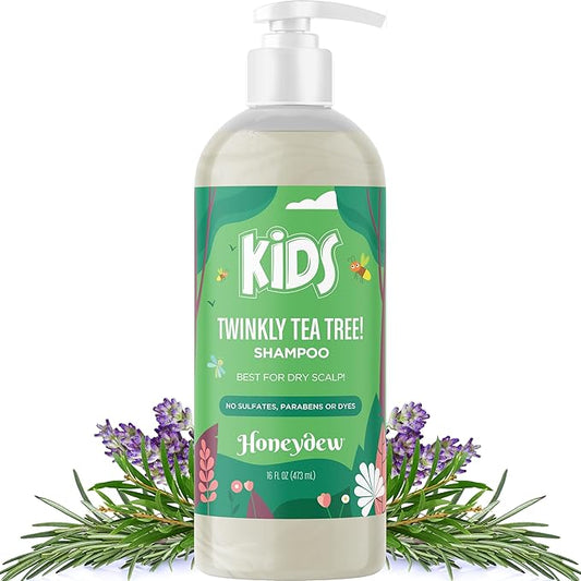 Cleansing Kids Shampoo for Dry Scalp - Dry Flaky Scalp Care Shampoo for Kids and Hair Build Up Remover with Tea Tree Oil and Rosemary Essential Oils for Hair Care - Kids Scalp Cleanser for Build Up