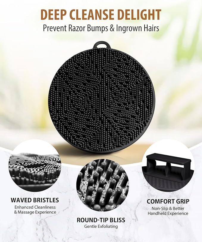 Silicone body scrubber - loop