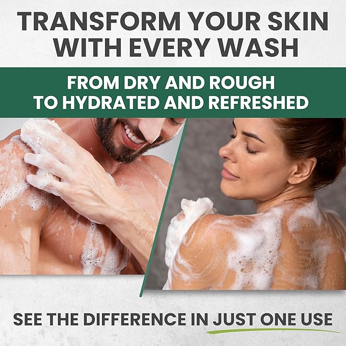 Tea Tree & Lemongrass Body Wash MaxTherapy, Itchy Skin Relief, Fights Body Odor, Soothes Jock Itch, Athlete's Foot, Ringworm & Sensitive Skin, Men & Women, 2-Pack, Limited Edition