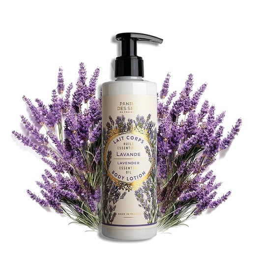 Panier des Sens – Lavender Hand & Body Lotion for Dry Skin - Hydrating Body Cream for Women- Nourishing Fluid Body Moisturizer with Shea Butter & Olive Oil 97% Natural Ingredients Body Care 8.45 Floz