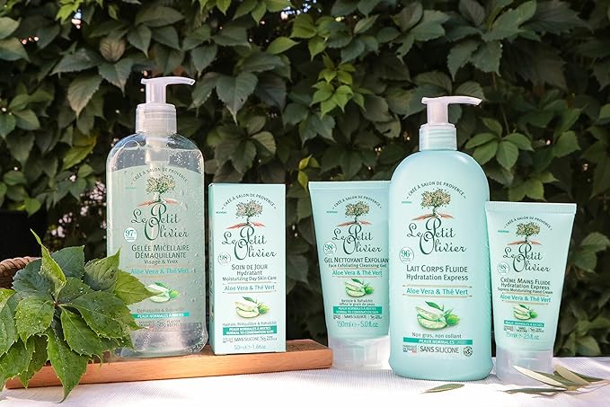 Light Body Lotion - Aloe Vera And Green Tea - Express Moisturizing - No Greasy Or Sticky Feeling - Skin Is Soft And Silky - For Normal Skin - 8.4 oz