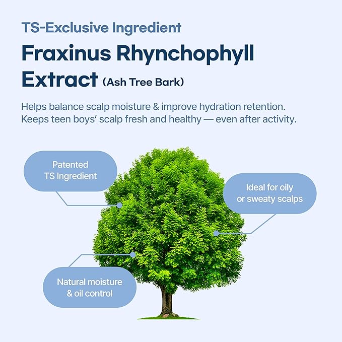 TS GD Shampoo for Teens | Korean Anti-Dandruff for Oily & Itchy Scalp | Fruity Allergy-Free Scent | Sulfate-Free Gentle Hair Care (14.1 Oz) (GD Shampoo for boy)