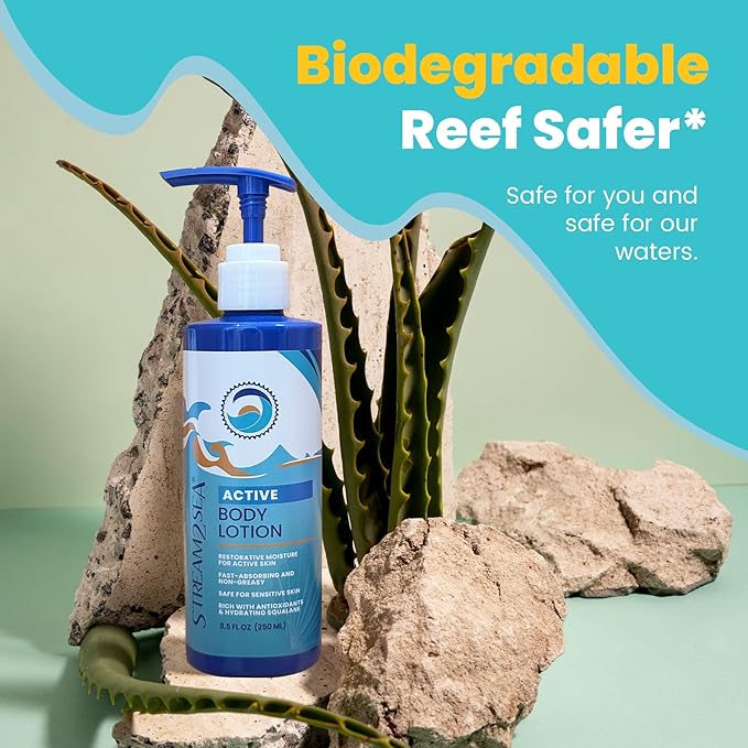 STREAM 2 SEA Natural Scented Body Lotion For Men and Women, Non Toxic Body Lotion for Dry Skin, Mens Body Moisturizing Lotion for Sensitive Skin, All Natural Lotion Body Moisturizer