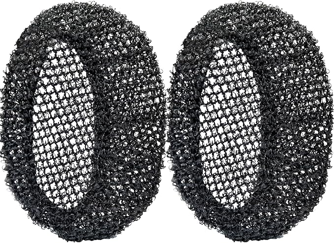 INNERNEED Exfoliating Net Cover Sponge Bath Scrubbing Loofah Rough Washcloth Case 2pcs, Only for INNERNEED Silicone Body Brush (Black Case)