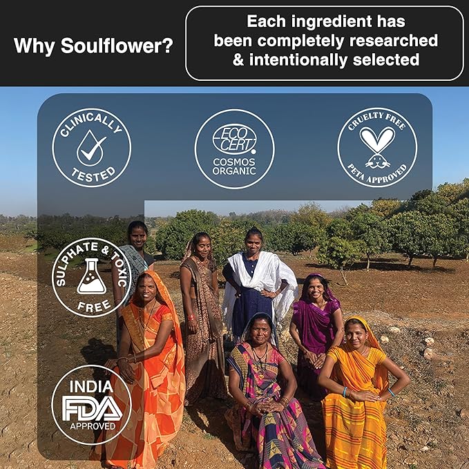 Soulflower Tea Tree Hair Oil for Dandruff & Hair Loss Control, Scalp Treatment - 100% Pure, Organic, Natural, Coldpressed, Vegan - 225 ml