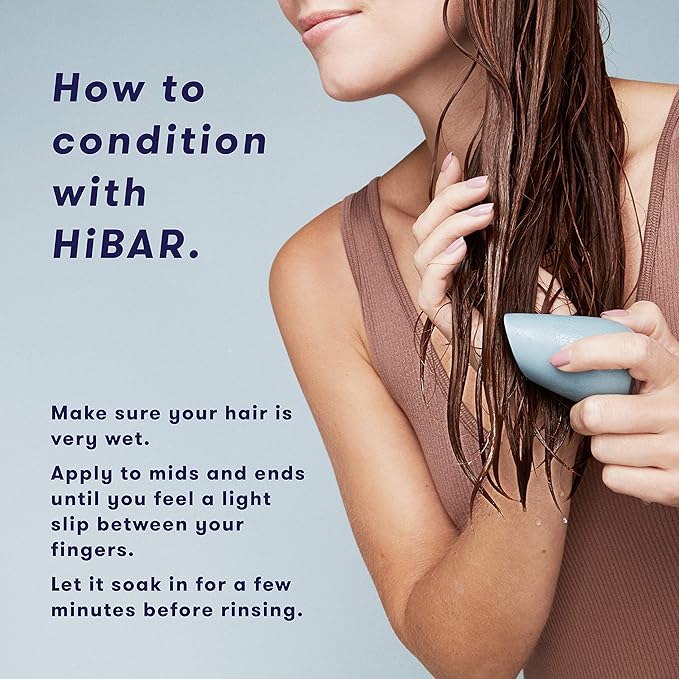 HiBAR - Soothe Shampoo & Conditioner Set - For Dry, Itchy, Flaky Scalps - Improves Scalp Health - Willow Bark Extract & Salicylic Acid - Plastic, Soap, Paraben & Sulfate-Free -Color Safe -2 Solid Bars