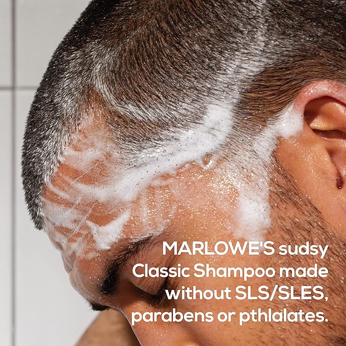 MARLOWE. Men's Shampoo and Conditioner Set, No. 172 Shampoo 8 oz & No. 173 Conditioner 6 oz, Moisturizing Argan & Coconut, Fresh Woodsy Scent, All Hair Types
