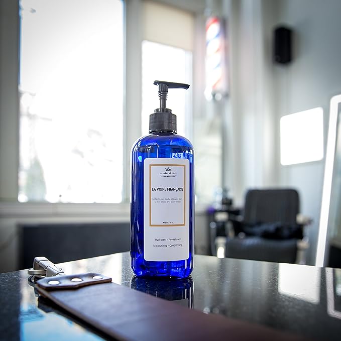 La Poire Francaise Beard Wash Body Wash For Men Hand Made | Moisturizing and soothing | 8oz